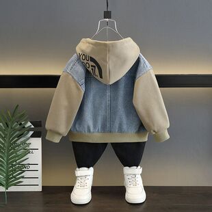 男童外套春秋款2025新款深秋儿童秋装酷帅男宝牛仔上衣秋季3到6岁