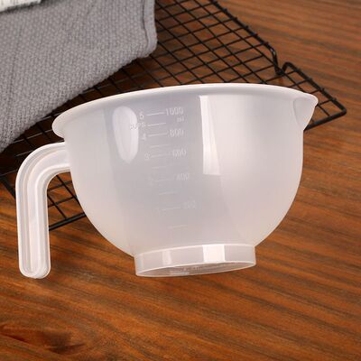 奶油裱花调色碗豆沙糖霜搅拌盆刮刀手柄淘米碗厨房打发量杯大号1L