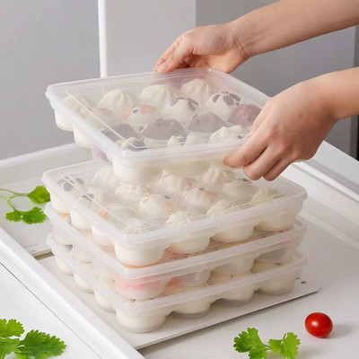 食品级包子冷冻专用收纳盒分格日本包子专用日式打包盒
