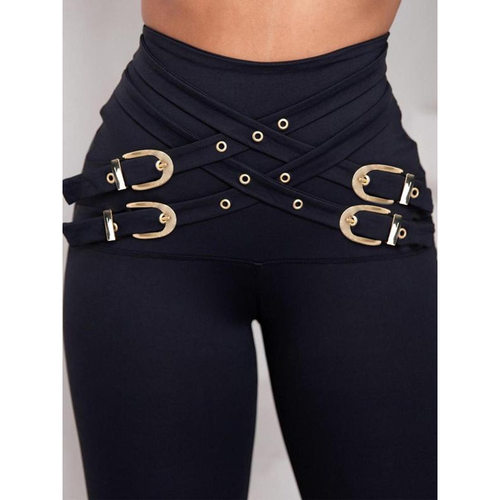 O 86812 High waist sharkskin leggings 高腰鲨鱼皮打底裤