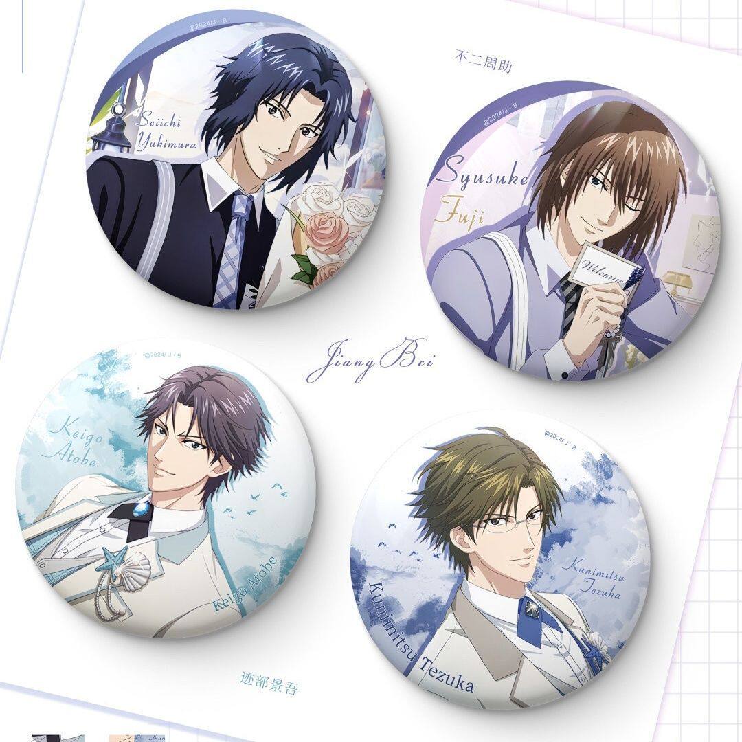 网球王子越前龙马吧唧徽章周边不二周助手冢国光动漫胸针挂饰礼物