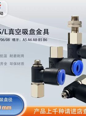 涛卓ZPR ZPRS ZPRL真空吸盘侧进气无缓冲金具支架ZPRS-04-B406-A6