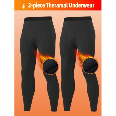 S 63721 Men's thin fleece long johns 男士薄绒秋裤跨境速