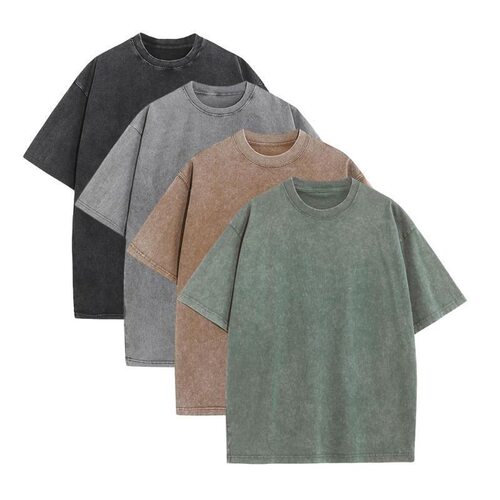 4 Pack Oversized Tshirts for Men Gym Vintage Heavyweight T