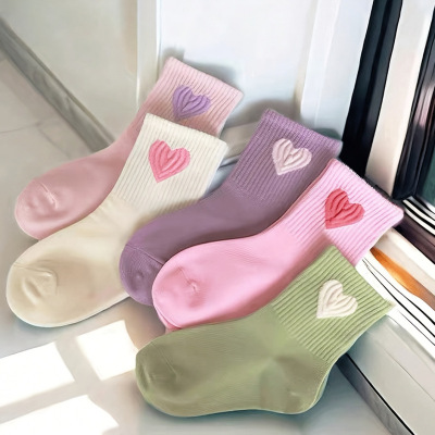 M 54739 Korean Cartoon Boys Mid Socks 韩版卡通男童中筒袜子