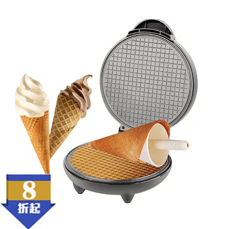 家用脆皮蛋卷机欧规冰淇淋卷筒机调温电饼铛薄饼机双面加热春卷机