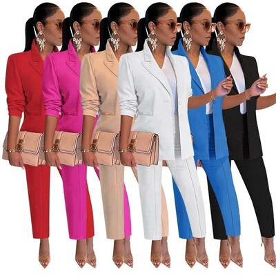 TwoPiece Set Womens Elegant Workwear TwoPiece Set Womens