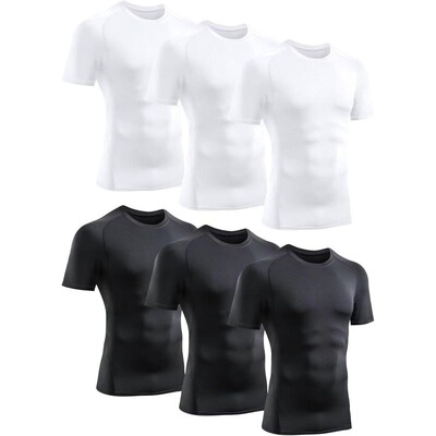 M 85817 Men's Tight Fit Gym T-Shirt 健身紧身衣 跨境欧美
