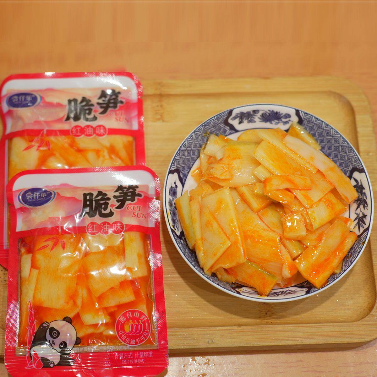 红油笋片脆笋泡椒酸辣山椒笋尖竹笋开袋即食网红休闲零食办公解馋