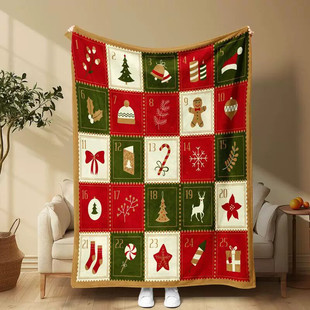 Christmas Themed Blanket Soft Comfortable Throw Blanket
