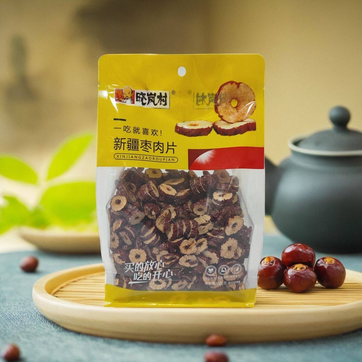 晓岚村新疆红枣片300g袋装若羌枣片煲汤煮粥泡茶即食烘干