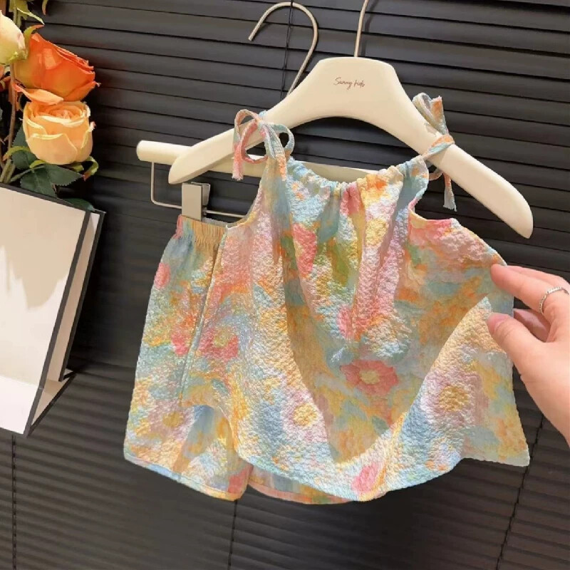 婴儿衣服夏季小女孩吊带裙子背心连身衣/爬服/哈衣