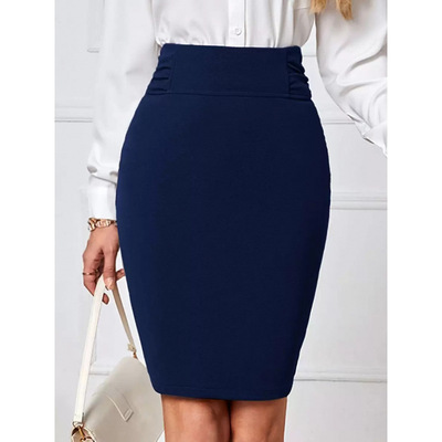 K 25050 High Waist OL Pencil Skirt 高腰弹力 OL 一步裙