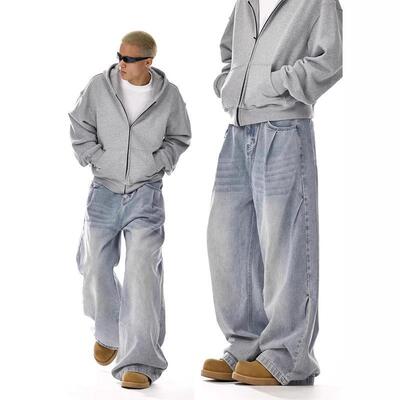J 48751 Men's Hooded Zip-Up Sweatshirts 男士连帽开衫 跨境专