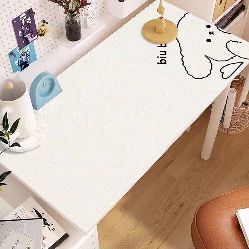 办公桌台面垫子防水防油皮革书桌垫写字垫现代简约卡通电脑桌垫桌