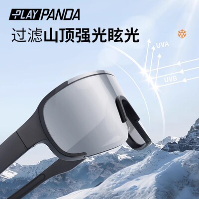PLAYPANDA登山护目镜防紫外线户外运动防风徒步眼镜骑行墨镜偏光A