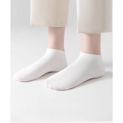 I 71219 Thin Breathable Solid Color Socks 薄款纯色船袜