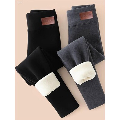 2 Pack Winter Sport Leggings High Waist Thick Wool Pants