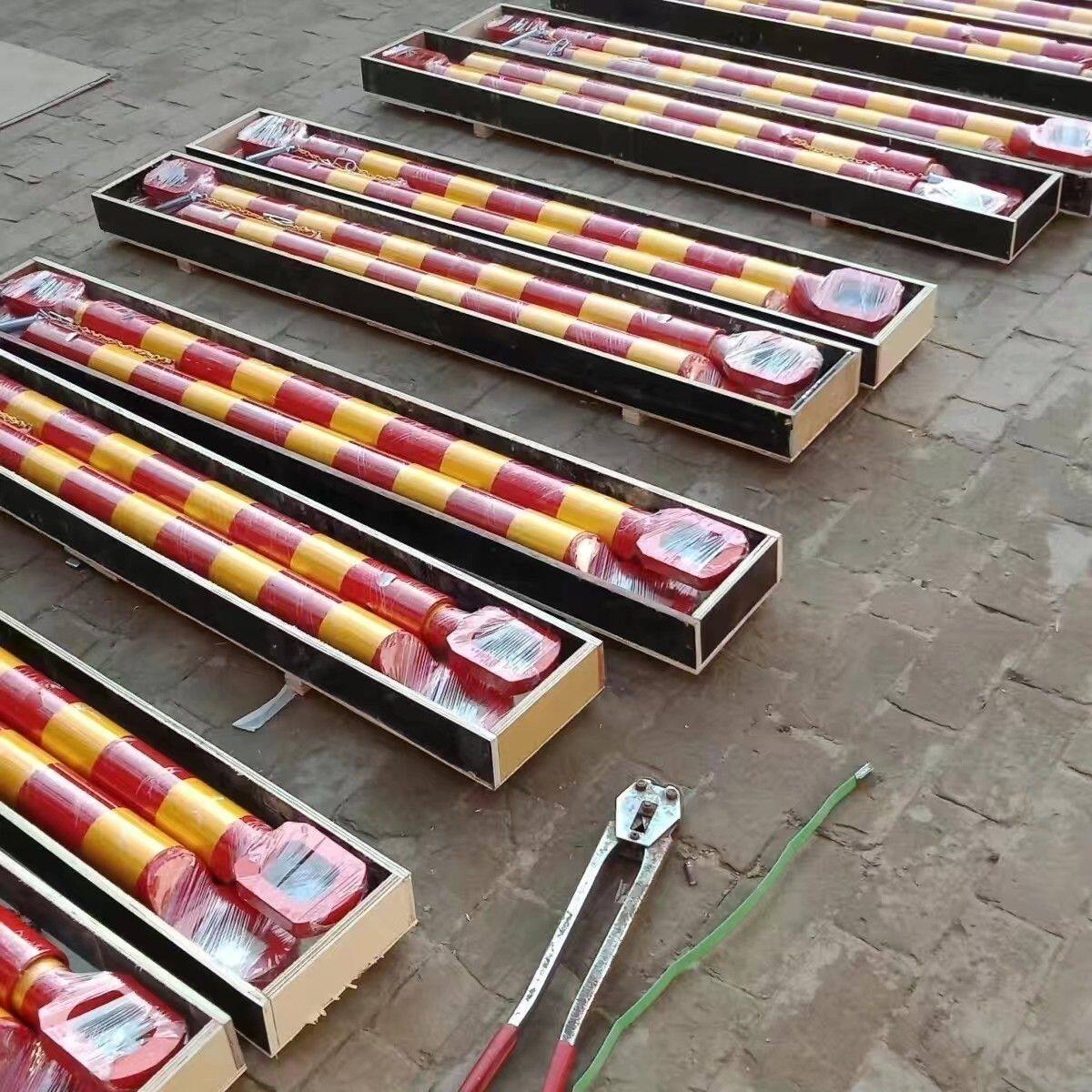 钢制硬杆拖车杠 防追尾3-50吨带缓冲重型拉车杠拖车牵引杠通用