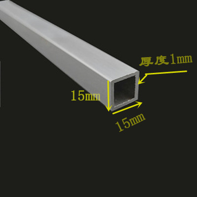 铝合金方管15x15x1x2铝方通现货零切矩形管扁管1.5公分铝方管型材