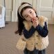 女童毛毛马甲2025秋冬季 宝宝加厚保暖背心男女童纯色洋气坎肩 新款