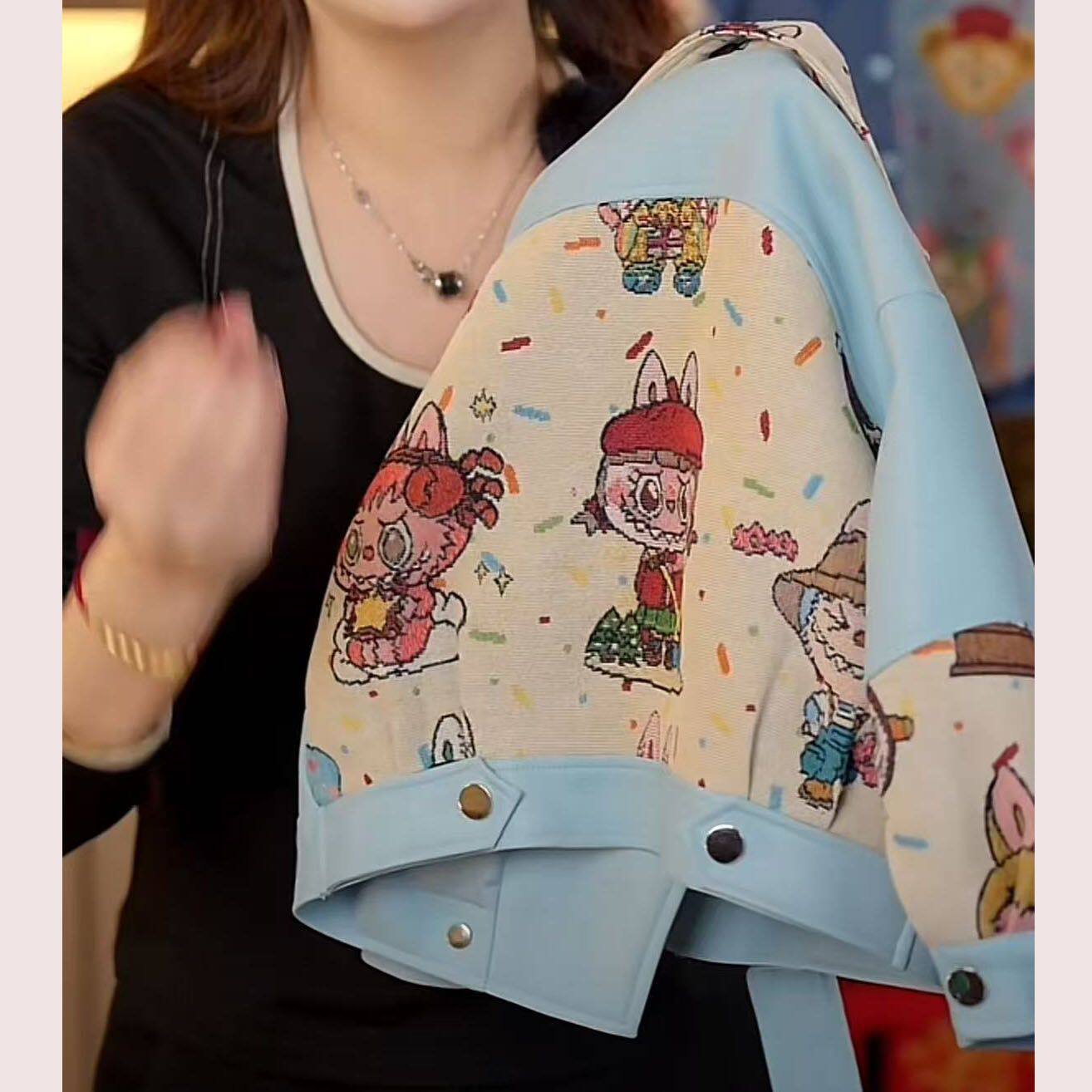 2025爆款儿童皮衣春秋新款外套时尚卡通男童夹克女童潮流上衣森系