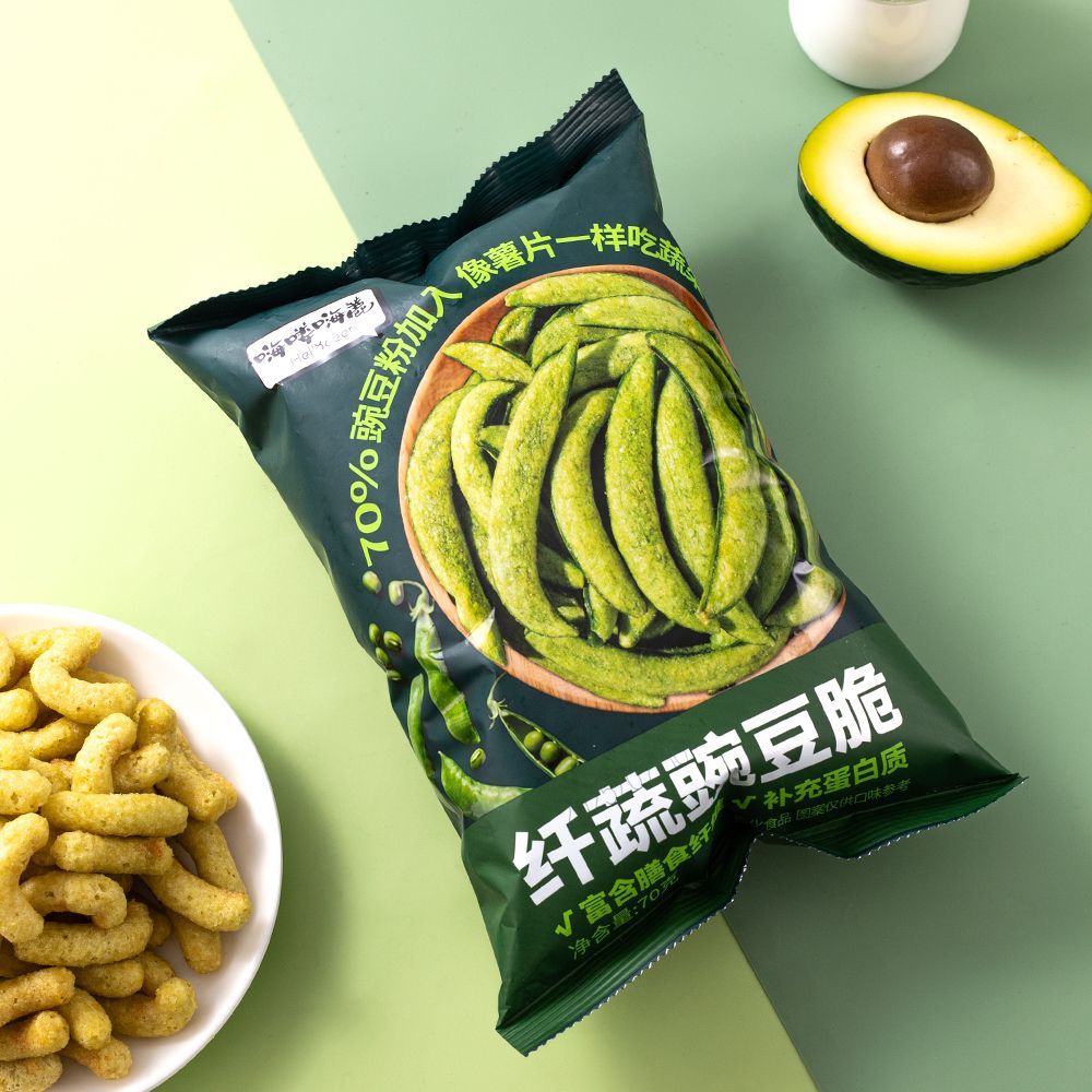 70g袋装豌豆脆薯片薯条蔬菜条米条休闲零食儿童膨化大礼包小吃