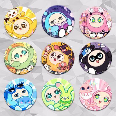 蛋仔派对周边吧唧徽章小蓝小粉谷子胸针背包挂件装饰礼物送朋友