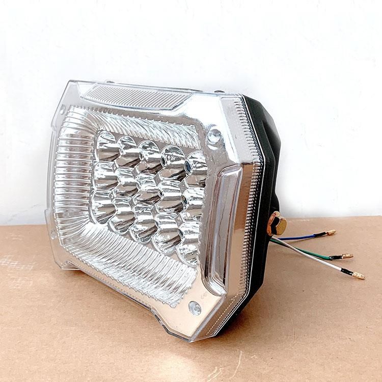 摩托车电动三轮车大灯总成12v48v60v72v LED前大灯通用照明灯