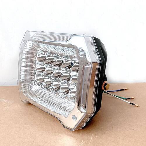 摩托车电动三轮车大灯总成12v48v60v72v LED前大灯通用照明灯