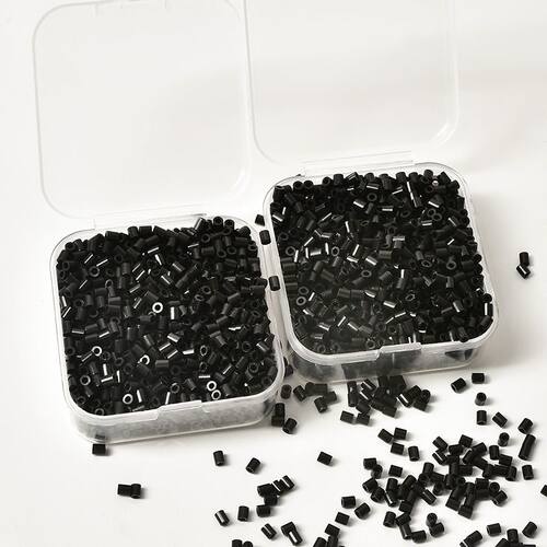 拼豆补充包2.6mm无孔黑白黄豆豆可混用MardDodo拼豆通用手工DIY