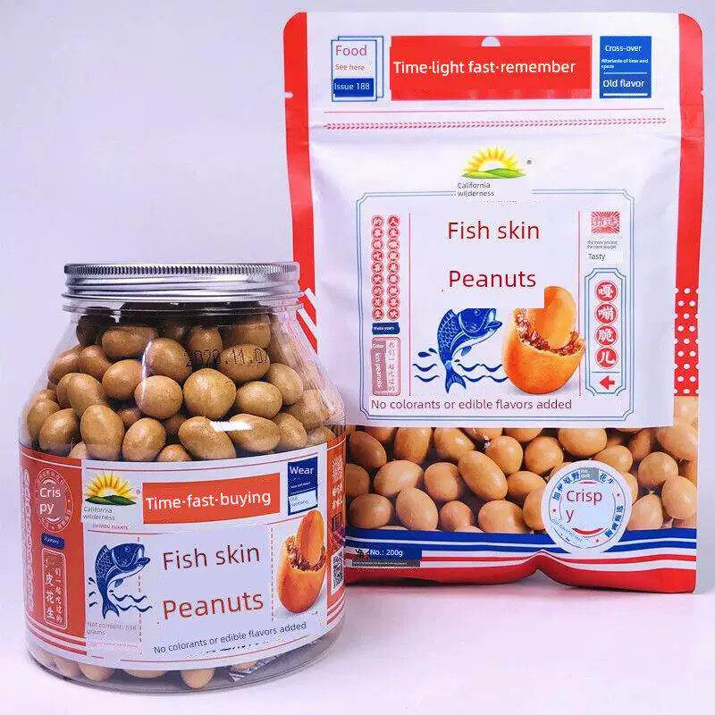 加州原野鱼皮花生豆脆皮正宗80后怀旧零食日本豆酥脆嘎嘣豆特产