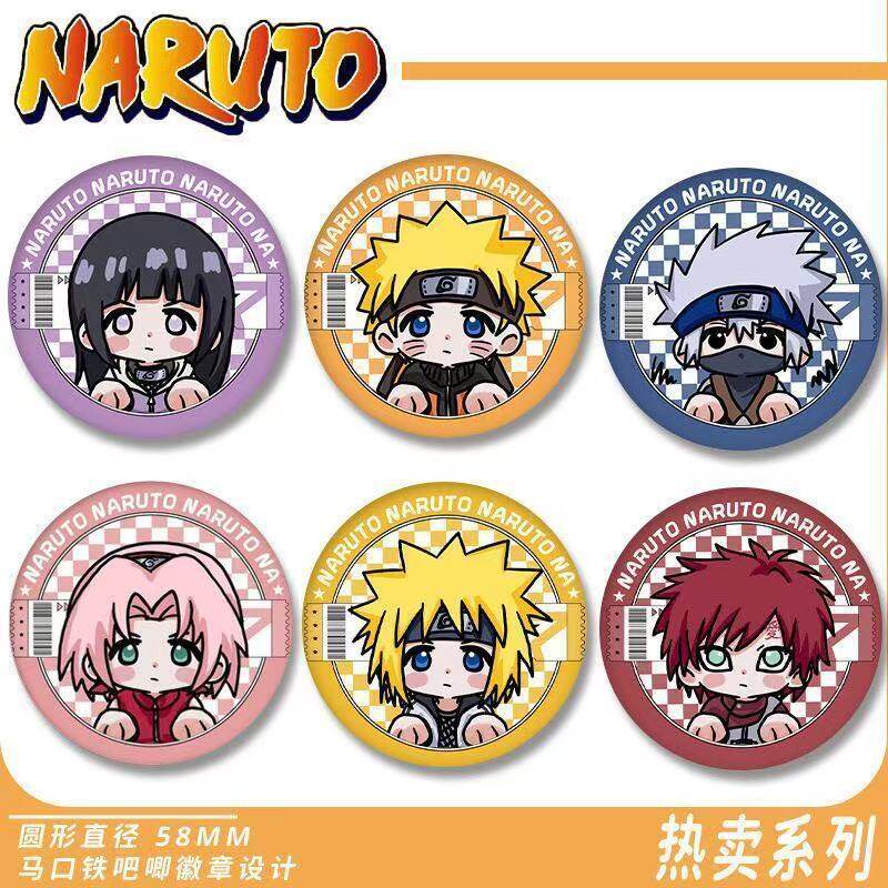 火影忍者周边cos吧唧徽章卡通Q版可爱日向雏田鸣人同人自制谷子女