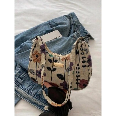 Fashion Multifunctional Solid Color Floral Print Shoulder