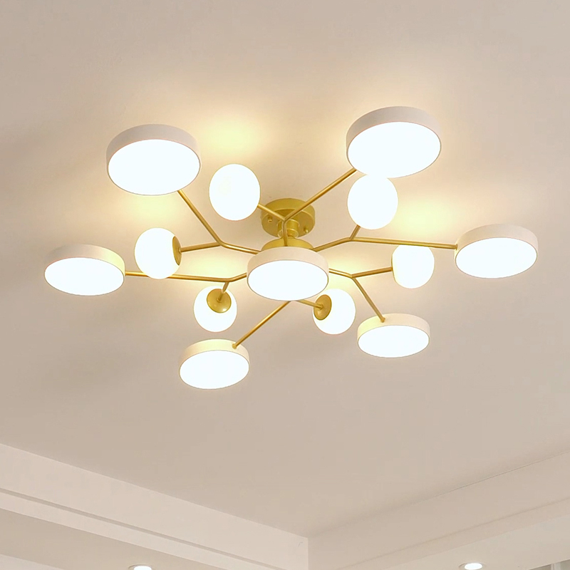 现代简约北欧魔豆大气家用客厅主吊灯2025年新款书房卧室吸顶灯具