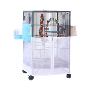 鸟笼防溅洒罩鹦鹉笼子四面防溅网罩神器挡板飞溅网纱罩专用围挡