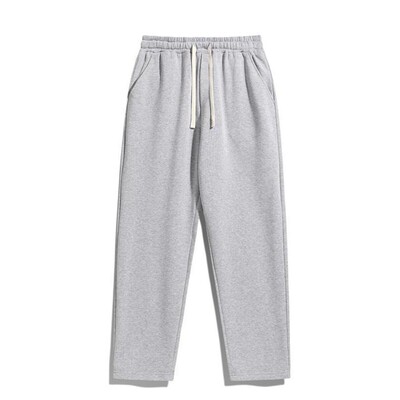 Men's Regular Fit Solid Drawstring Waist Sweatpants Casual