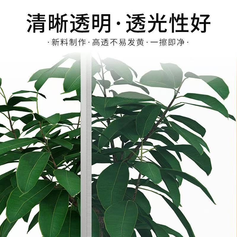 三轨道磁吸门帘可移动滑动推拉折叠空调挡风隔断门帘pvc商用自吸