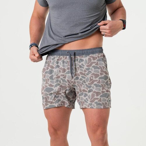 Athletic Short Classic Deer Camo Grey Liner Polyester