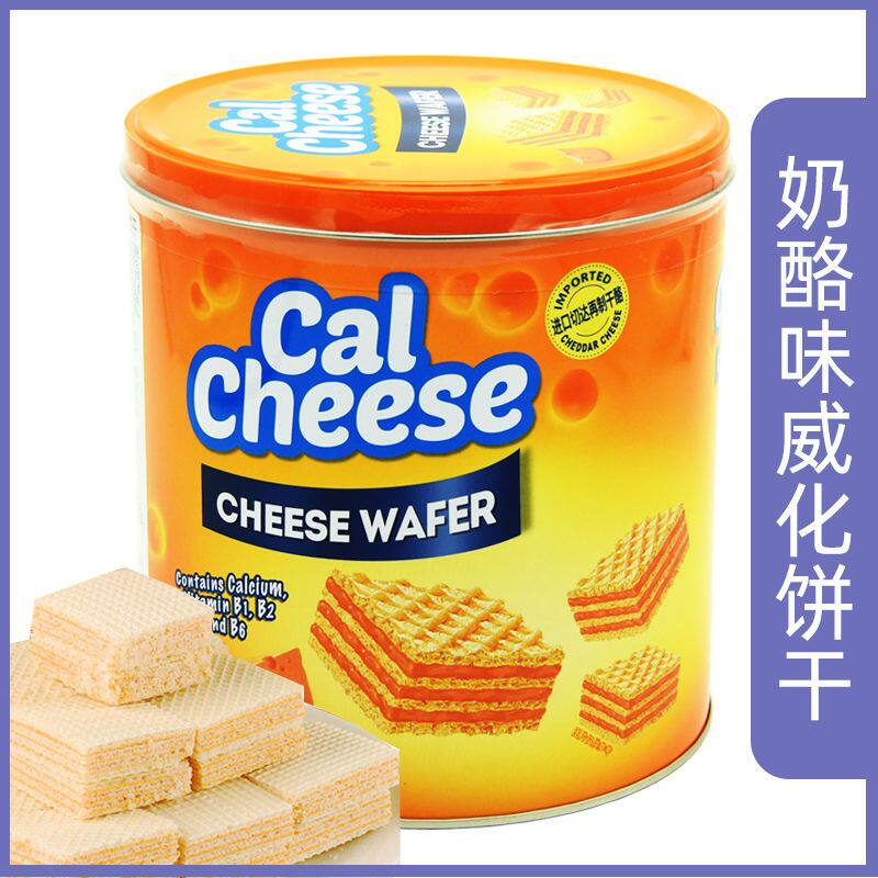 迈大Calcheese钙芝威化饼干351g/罐奶酪巧克力味夹心休闲零食特价
