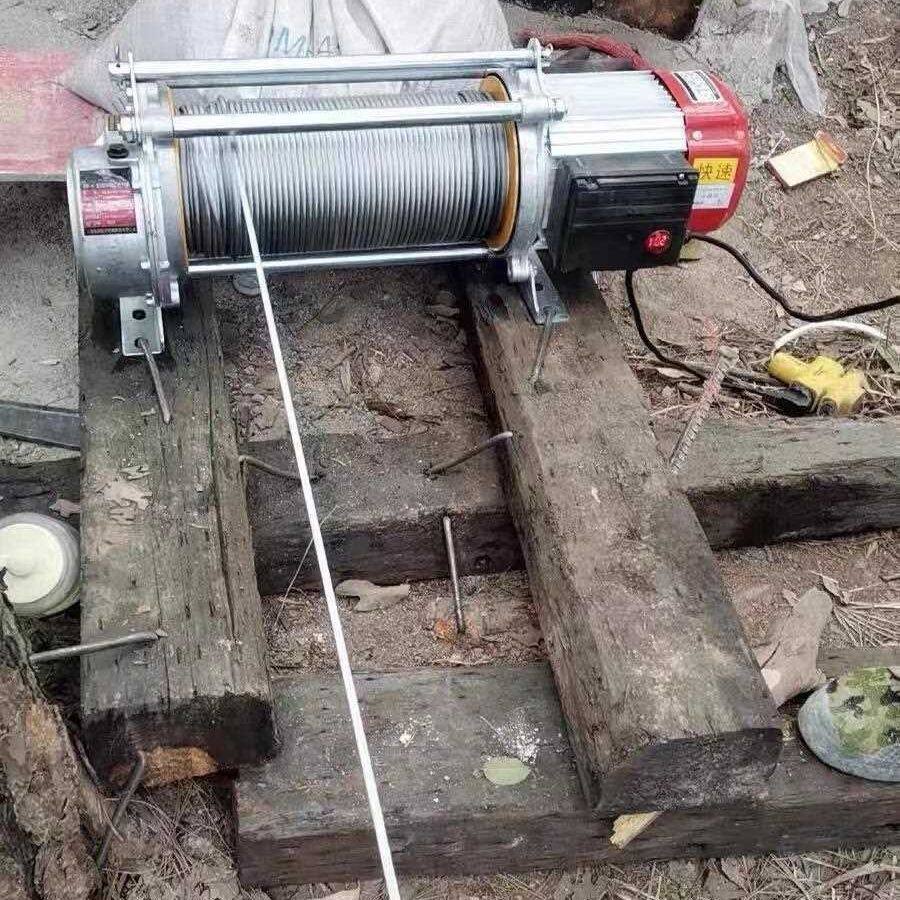 拉线机提升机家用220v1吨吊运机升降电动卷扬机380v1.5吨电动葫芦