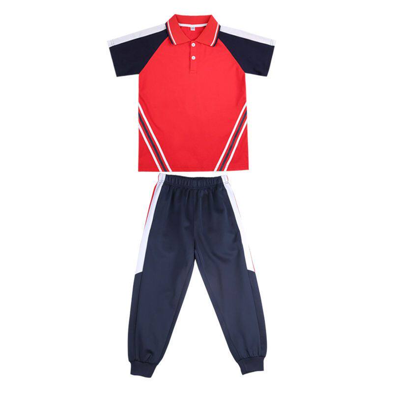 校服中小学生夏季新款班服幼儿园园服短袖套装英伦学院风校服