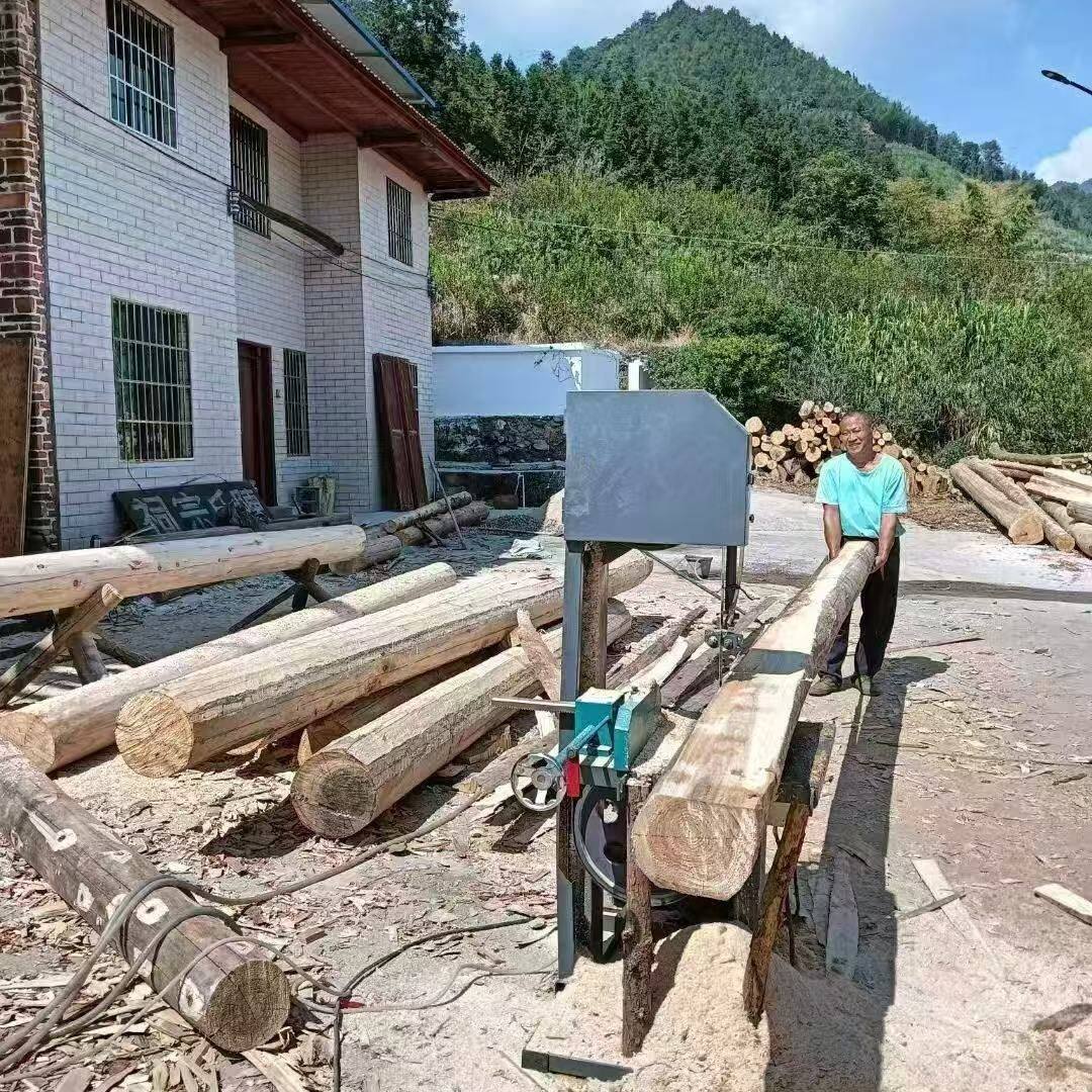 木工带锯机移动方便开板切割曲线推台锯带锯机全套家用立式
