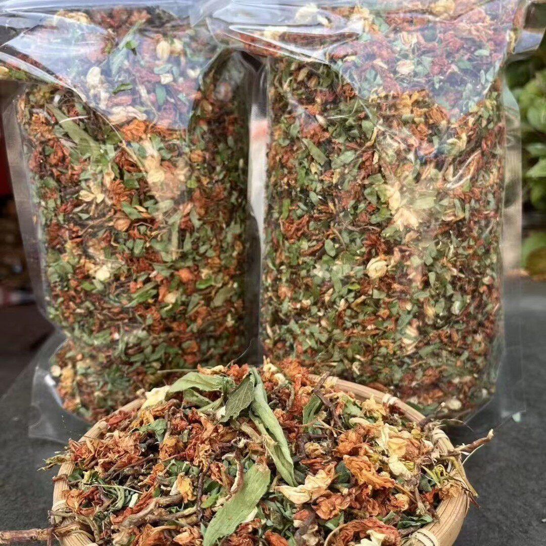 去肝火茶广西鸡骨草罗汉果甜叶菊花茉莉花养苼茶茶叶绿茶