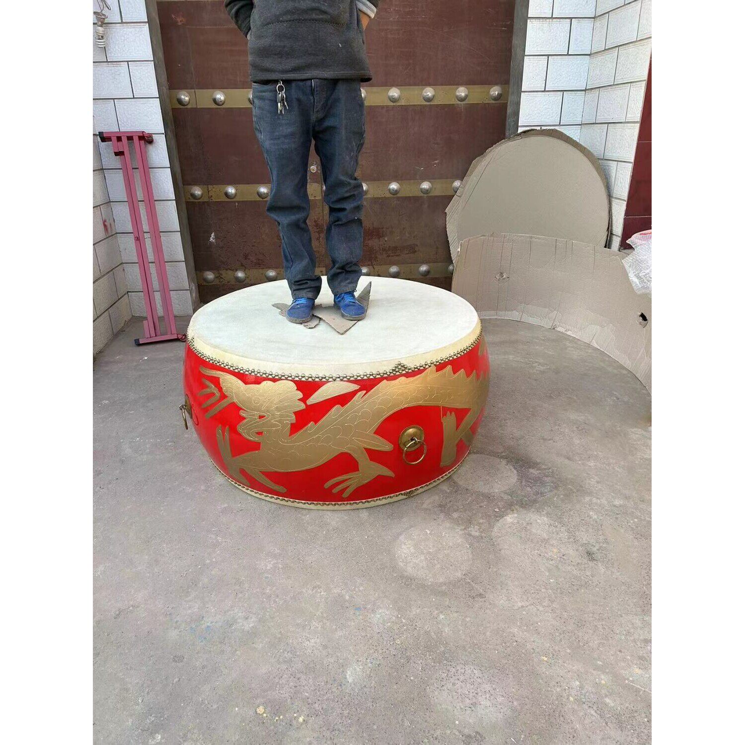 牛皮大鼓战鼓堂鼓景区鼓舞蹈鼓跳舞鼓锣鼓演出鼓表演鼓实木鼓