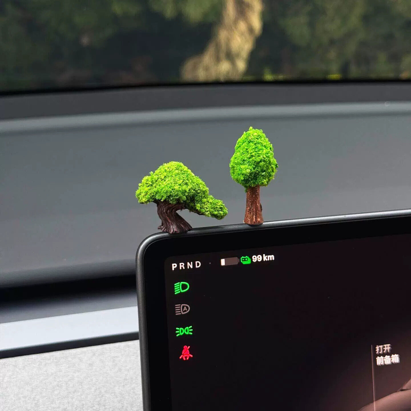 【我把春天装进车里】许愿树车载摆件微景观创意汽车中控屏装饰品