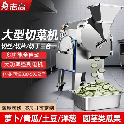 大型商用切菜机多功能蔬菜切丝机饭堂饭厅土豆切片机切丁机器