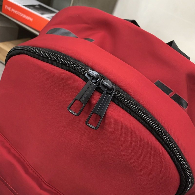 韩版字母书包初中女生大学生日系ins百搭双肩包男款上课通勤背包