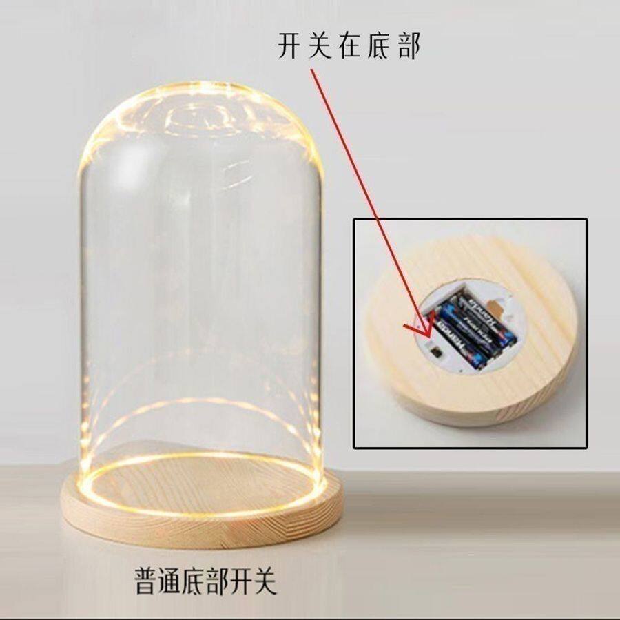 防尘保护罩玻璃罩展示盒diy手办积木装饰桌面摆件透明防三层礼物