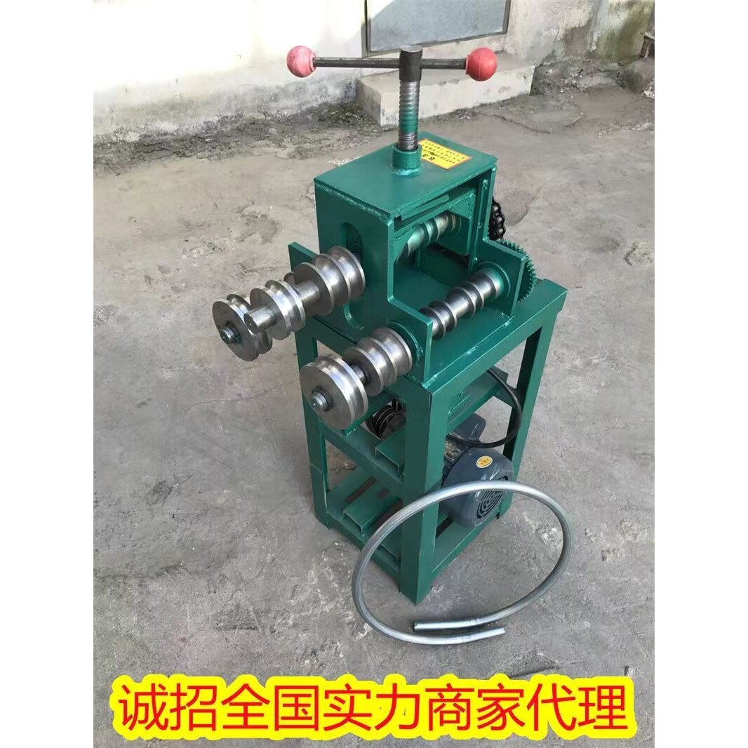 立式38电动弯管器折弯机弯弧形大棚铁艺铁管方圆管铁管大棚配件
